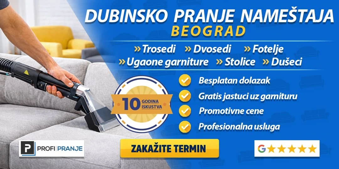 Pozovite dubinsko pranje namestaja - uklonite fleke i neprijatne mirise